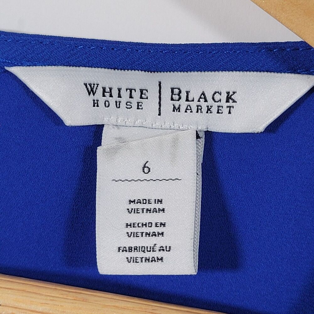 WHBM Royal Blue Top Sz 6 - Picture 6 of 8